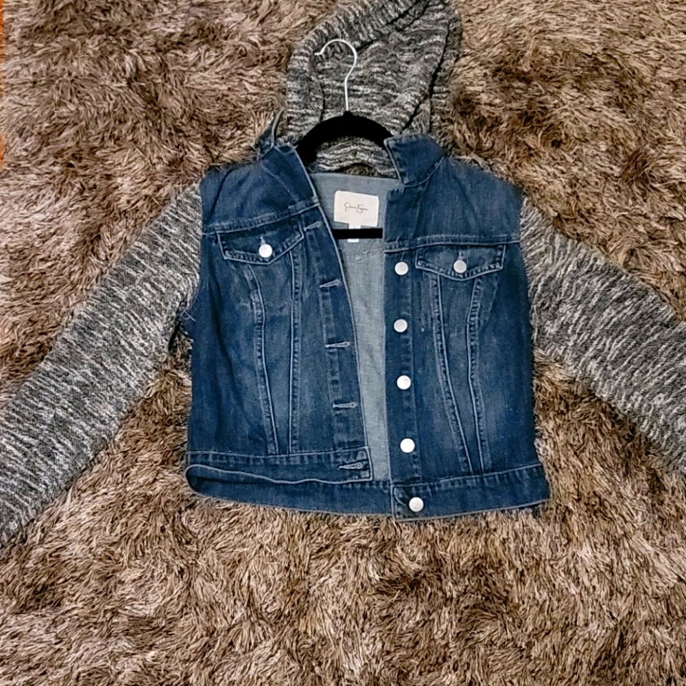 Jessica Simpson Jean Button Down Jacket